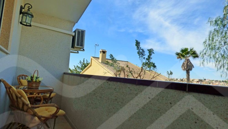 balcony beautiful mediterranean villa in guardamar