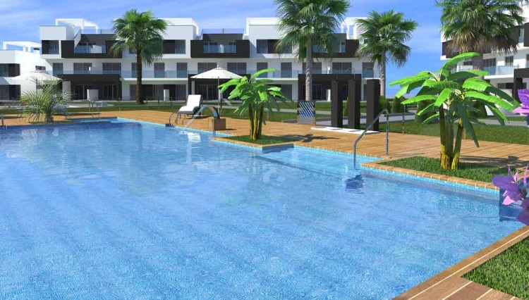 areal view new apartments with spa in el raso