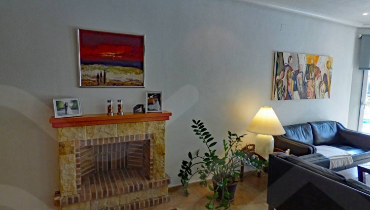 fireplace magnificent villa in torre de la horadada